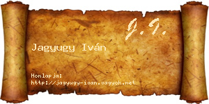 Jagyugy Iván névjegykártya