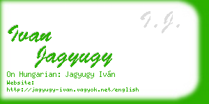 ivan jagyugy business card